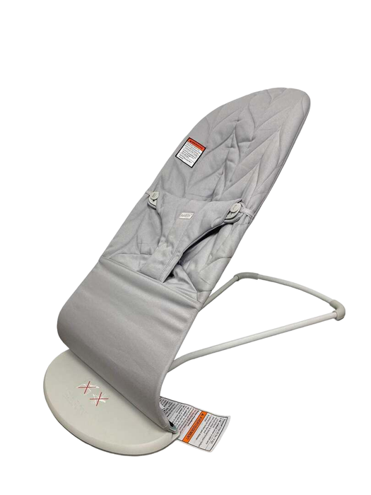 BabyBjorn Bouncer Bliss, Light Gray Frame, Light Gray Cotton Petal Quilt