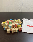 secondhand Melissa & Doug Wooden Alphabet Blocks