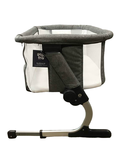 secondhand Baby Delight Beside Me Dreamer Bassinet & Bedside Sleeper, Charcoal Tweed