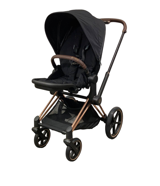 secondhand Cybex PRIAM Stroller, Rosegold, Deep Black, 2022