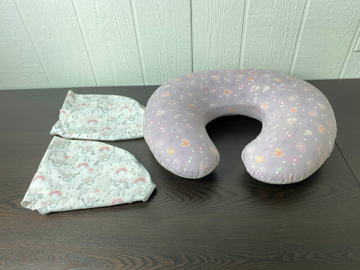 used Boppy Nursing Pillow, With Extra Covers
