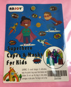 secondhand Adjoy Kids Superhero Capes and Masks