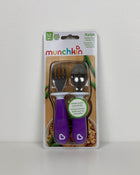 secondhand Munchkin 6 Count Raise Toddler Forks and Spoons, Purple