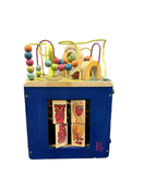 used B. toys Zany Zoo Wooden Activity Cube