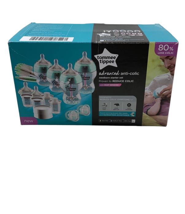 used Tommee Tippee Advanced Anti Colic Newborn Baby Bottle Feeding Starter Set