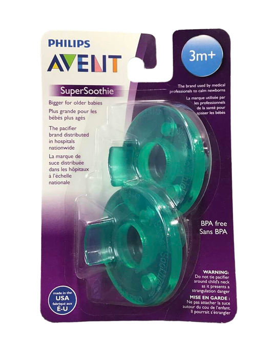 used Philips Avent Soothie Pacifiers, 0-3 Months, 2-Pack