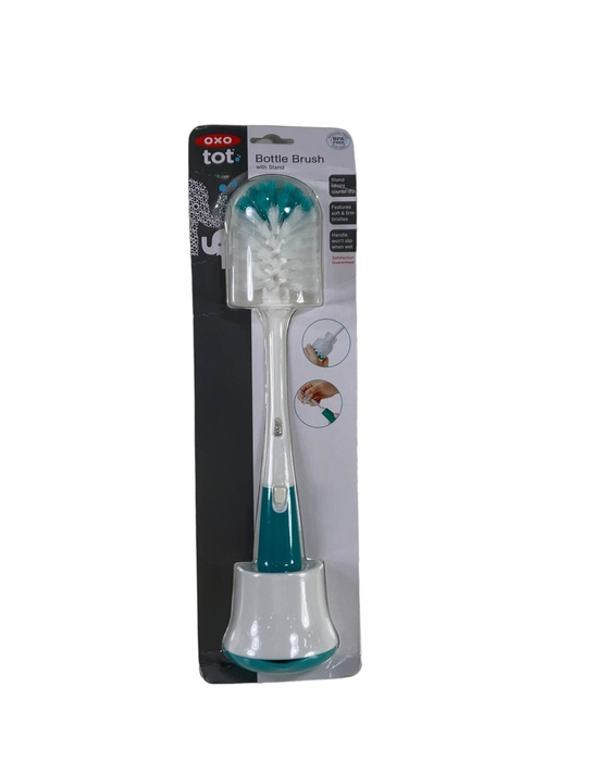 used OXO Tot Bottle Brush with Stand, Teal