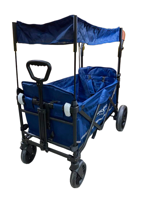 used Wonderfold X2 Push + Pull Double Stroller Wagon, 2022, Sapphire Navy