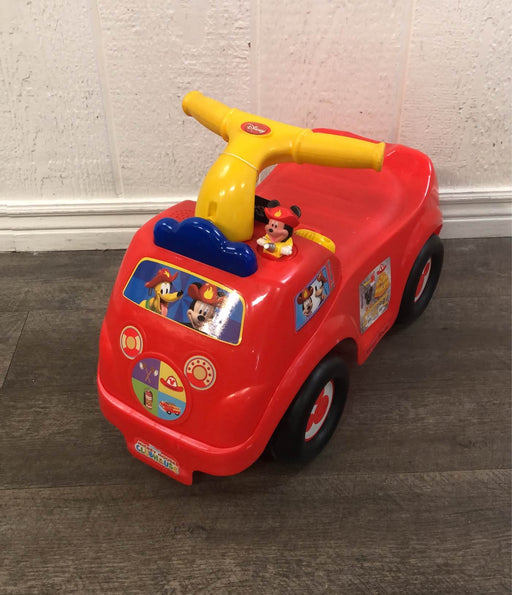 used Kiddieland Light N’ Sound Mickey Activity Fire Engine Ride On