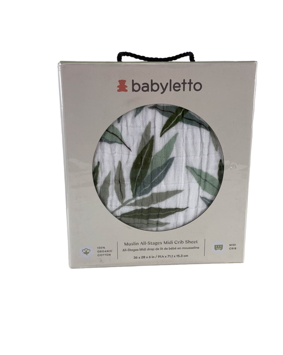 used Babyletto Muslin All-Stages Midi Crib Sheet