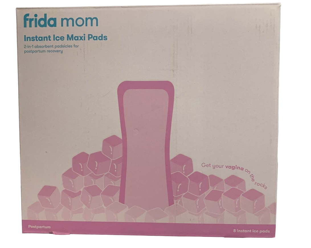 Frida Mom 2-in-1 Postpartum Absorbent Postpartum Perineal Ice Maxi Pads |  Instant Cold Therapy Packs and Absorbent Maternity Pad in One Ready-to-use