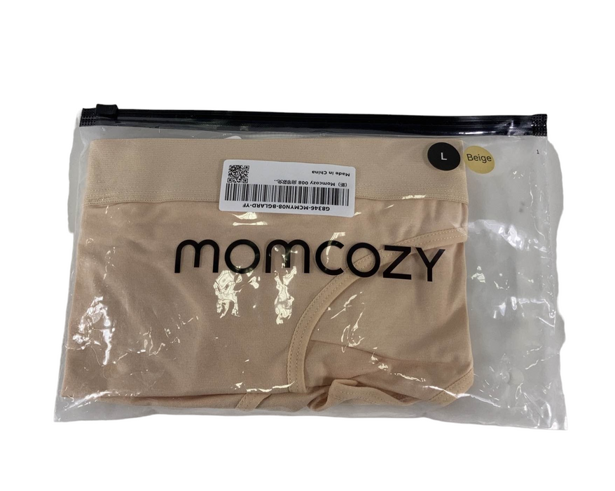 Momcozy Hands-Free Nursing And Pumping Bra, Large, Beige