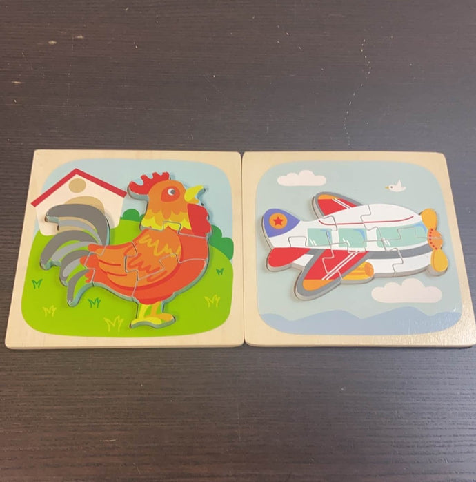 used BUNDLE Wooden Puzzles