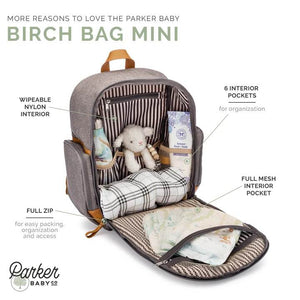 Birch Bag Mini - Diaper Backpack – Parker Baby Co.