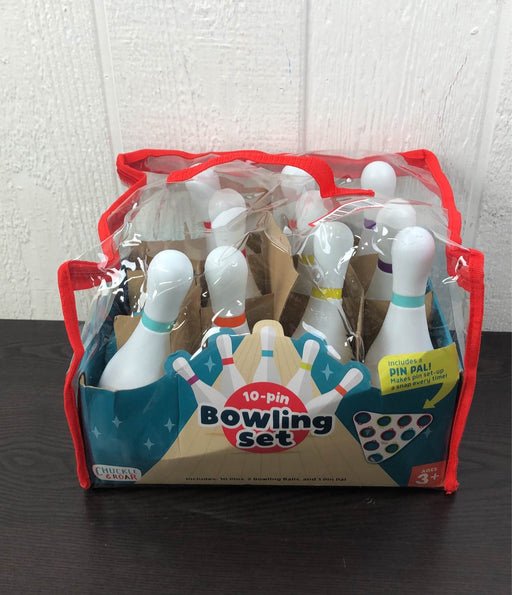 used Chuckle And Roar 10 Pin Kids Bowling Set