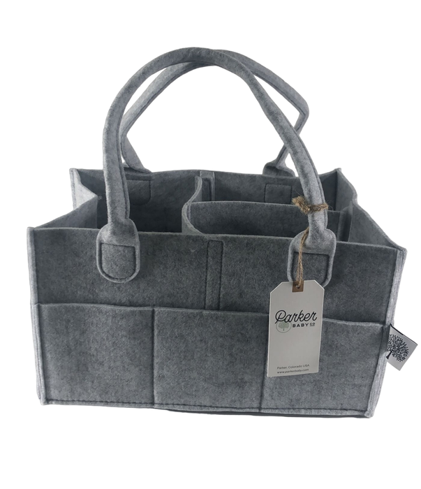 secondhand Parker Baby Co. Diaper Caddy, Grey