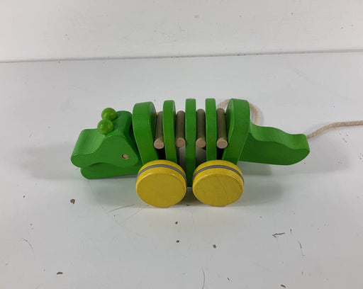 used Plan Toys Wooden Dancing Alligator Push And Pull Toy