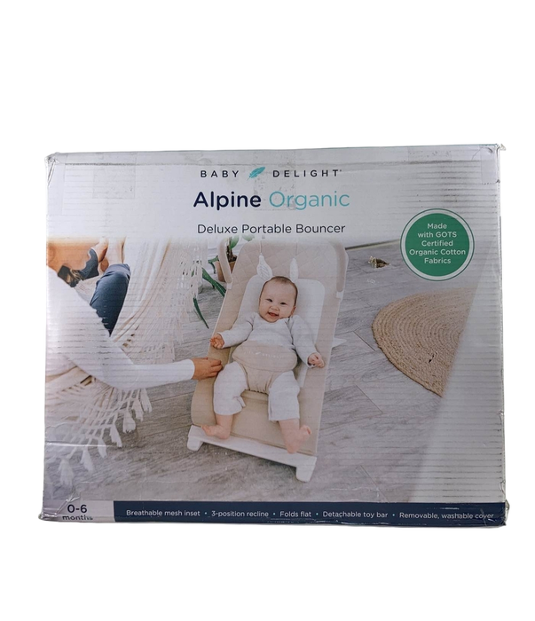 Shop Baby Delight Go With Me Alpine Deluxe Portable Bouncer, Organic Oat at GoodBuy Gear