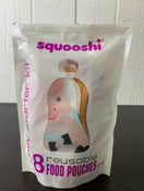 used Squooshi Reusable Food Pouches 5 oz-6 Count