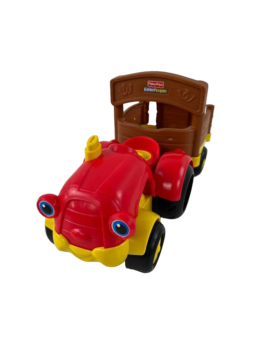 secondhand Fisher Price Little People Tow ‘n Pull Tractor