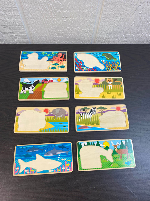 secondhand Melissa & Doug Animal Picture Boards