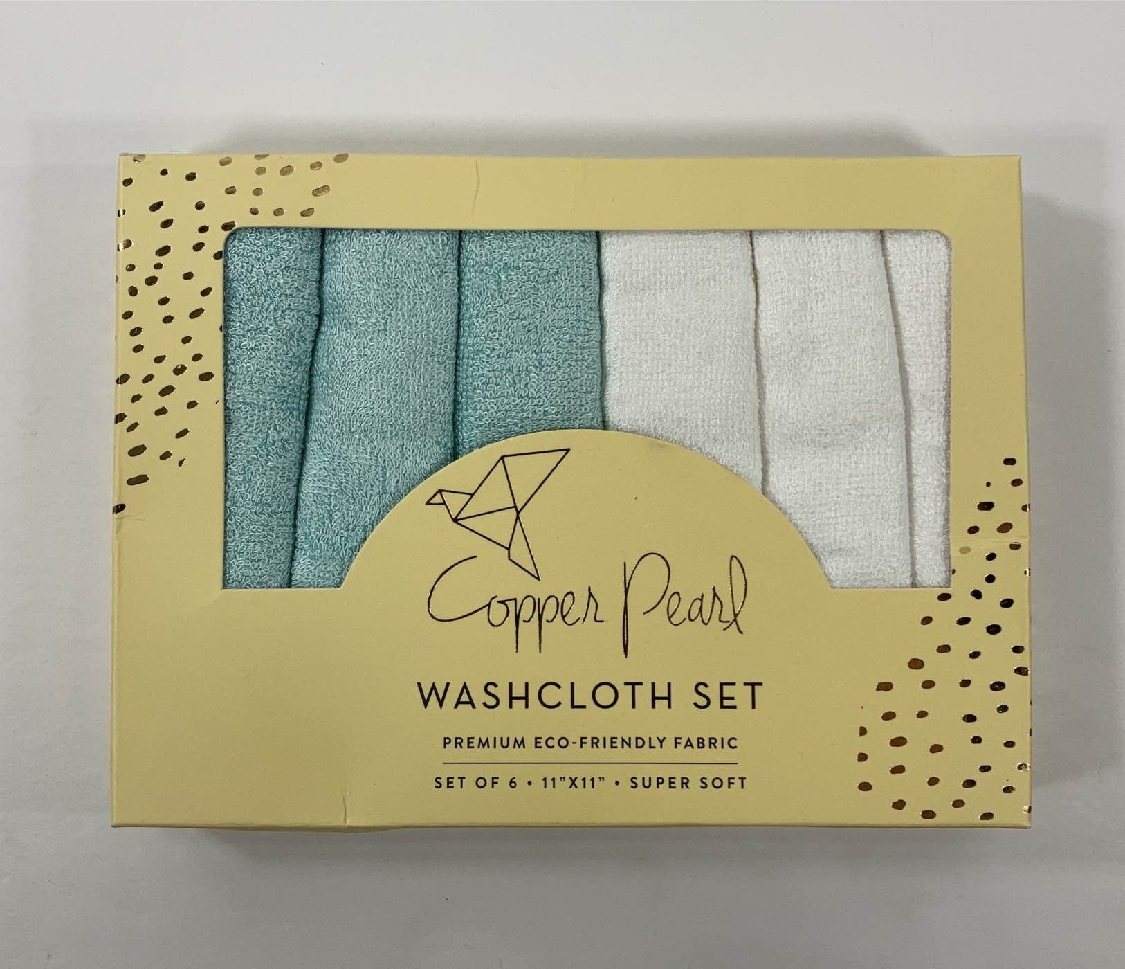 Copper Pearl 6 Ultra Soft Washcloths - Sonny