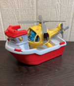 used Green Toys Rescue Boat with Helicopter