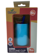 used Avanchy La Petite Mini Silicone Baby Cup 6oz, Blue