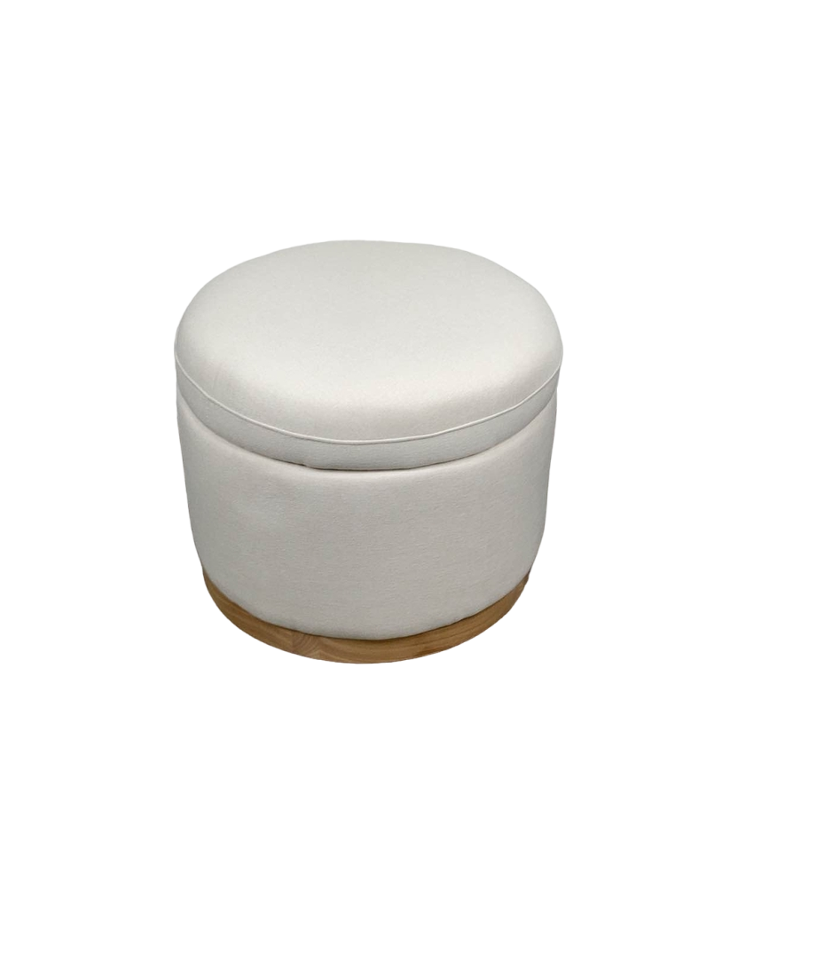 BABYLETTO NAKA STORAGE OTTOMAN IN VEGAN LEATHER