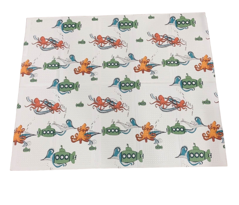 secondhand Jumpoff Jo Large Waterproof Foam Padded Playmat, Octopus Treasure