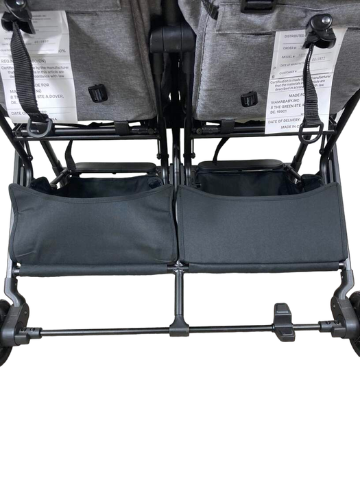 Shop Mompush Lithe Double Stroller, 2022, Grey at GoodBuy Gear