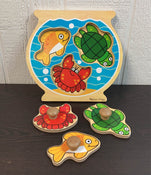 secondhand Melissa & Doug Jumbo Knob Puzzle