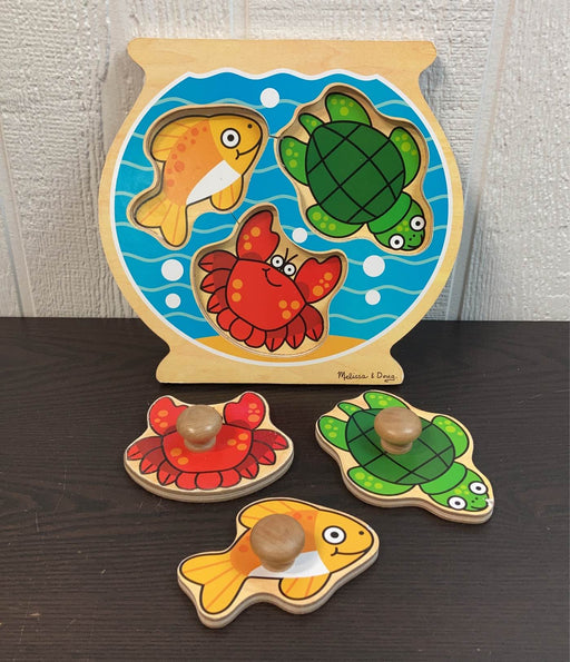 secondhand Melissa & Doug Jumbo Knob Puzzle