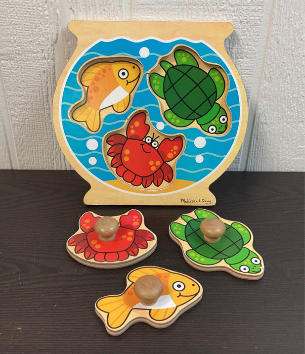 secondhand Melissa & Doug Jumbo Knob Puzzle