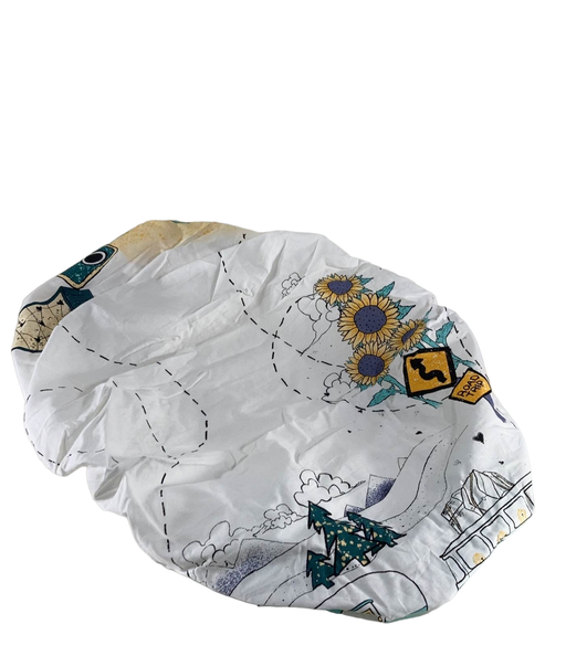 used JumpOff Jo Fitted Bassinet Sheet, Road Trip