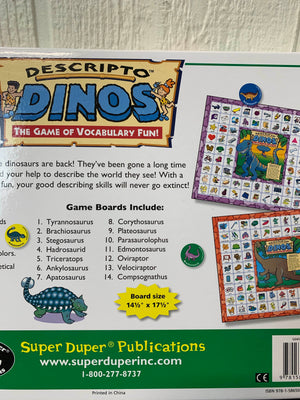 Descripto Dinos™ Vocabulary Game Boards