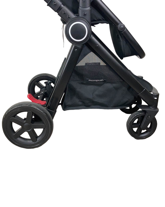 secondhand Mompush Ultimate 2 Baby Stroller, Black with Black Frame, 2023