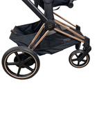 secondhand Cybex E-PRIAM Electric Stroller, 2023, Rose Gold, Premium Black