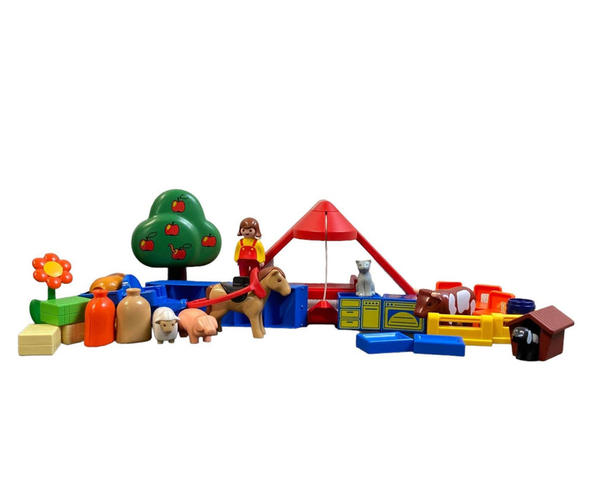 secondhand Playmobil Large Farm Set
