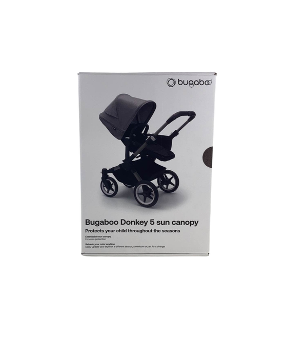 used Bugaboo Donkey 5 Sun Canopy, Grey Melange