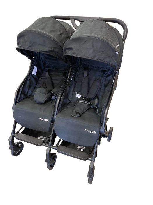 used Mompush Lithe Double Stroller, Black, 2021