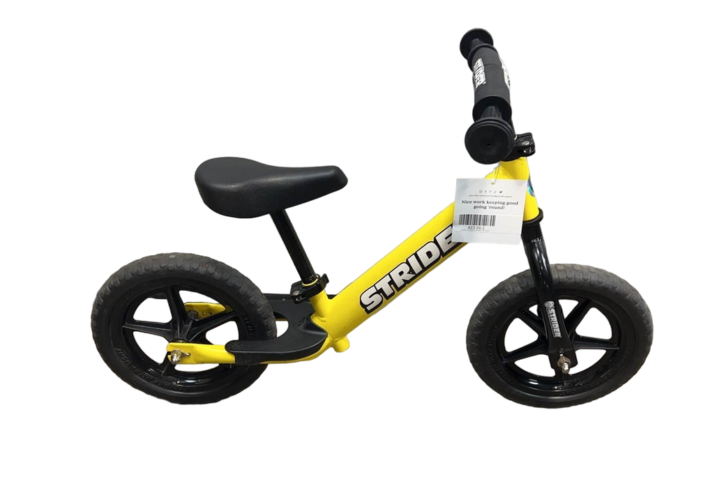 Shop Strider Balance Bike 12” Sport, Yellow at GoodBuy Gear