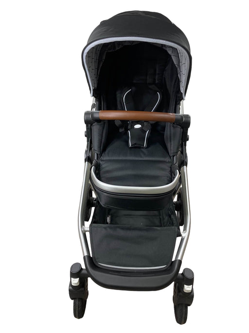 secondhand Mockingbird Single to Double Stroller, 2022, Silver with Penny Leather, Windowpane, Black 