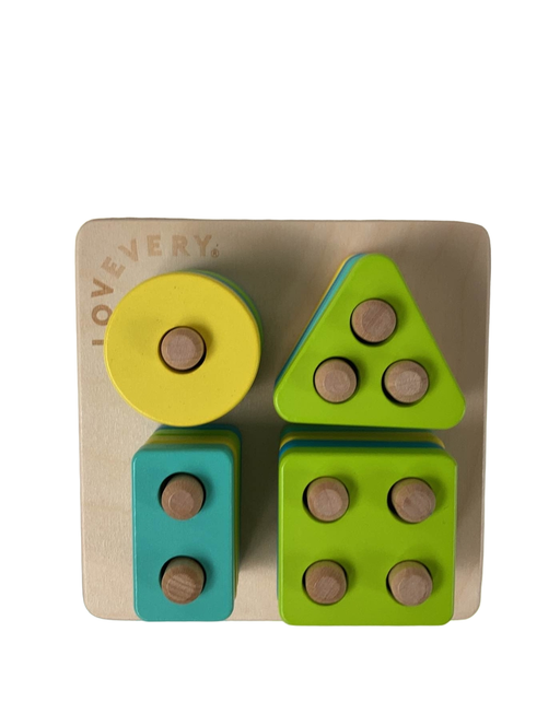 used Lovevery Sort and Stack Peg Puzzle