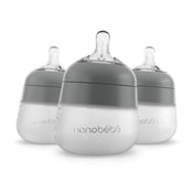 Shop Nanobébé Flexy Silicone Baby Bottles, Grey, 5oz, 3-Pack at GoodBuy Gear