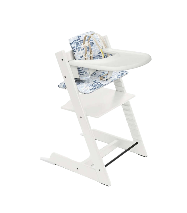 Stokke Tripp Trapp Complete High Chair, White, Waves Blue