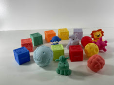 used Infantino Sensory Balls, Blocks and Buddies