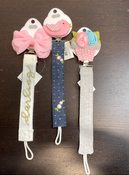used Mud Pie Pacifier Clip, Set Of 3