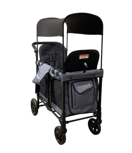 used Wonderfold W2 Original Multifunctional Double Stroller Wagon, 2022, Grey