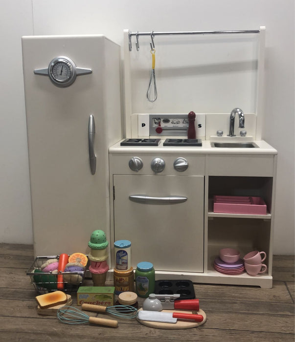 used Pottery Barn Kids All-in-1 Retro Kitchen, With Play Food